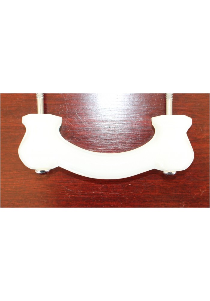 Antique WHITE Milk Glass Pull for Hardware Dressers Knob 3