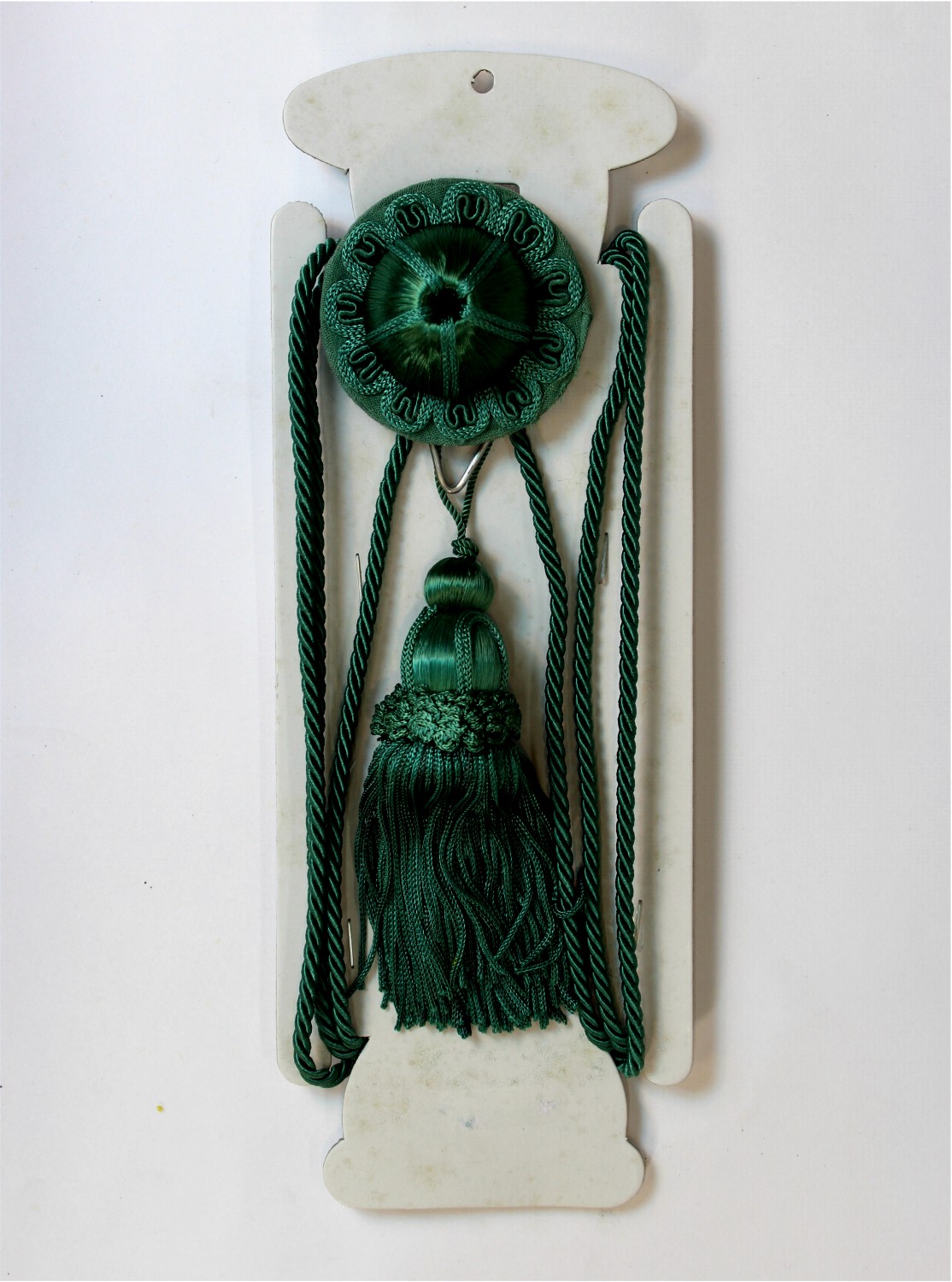 GREEN Victorian Picture Hanging Wall Hook Antique REPRO Rail Painting