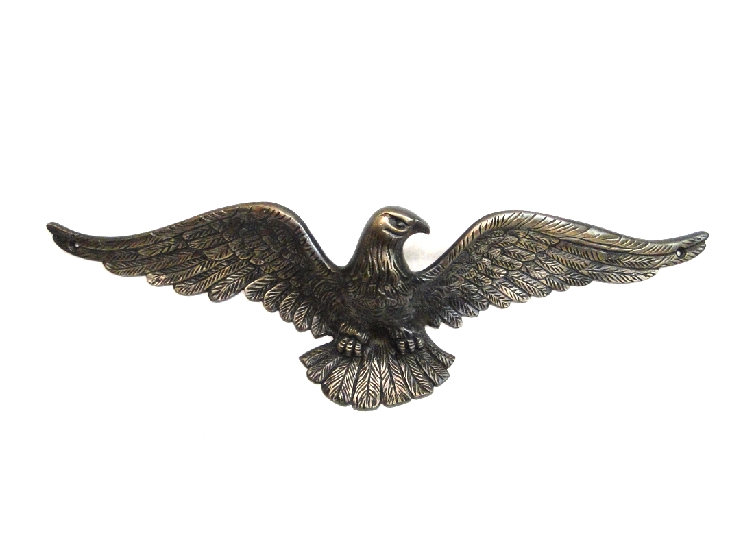 Solid Brass Eagle Sculpture Bronze Finish Above Door Home American HEAVY 1 The Kings Bay