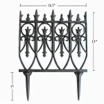 12 pc english vintage style garden fence