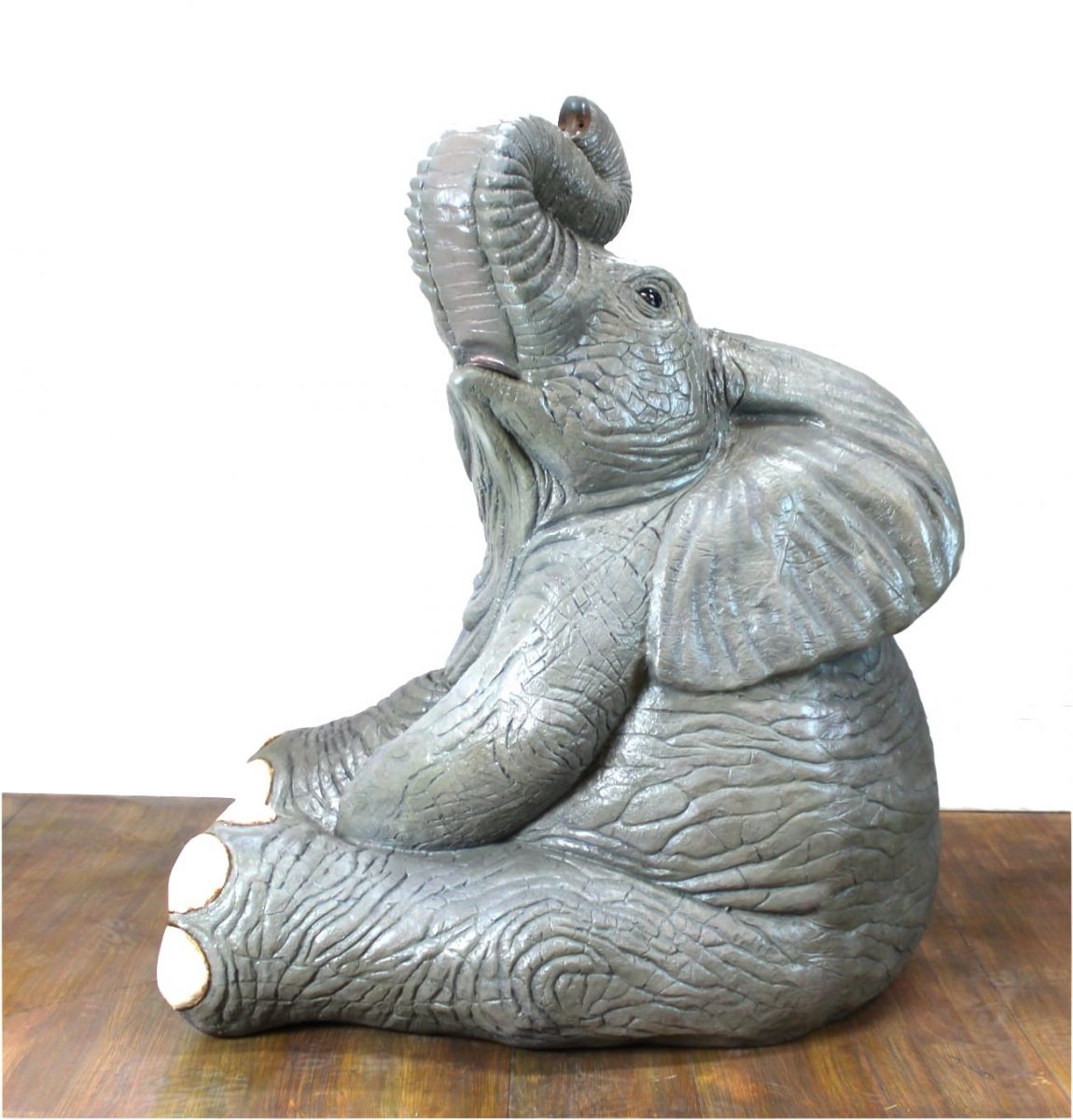 Life Size Baby Elephant Statue with Dumbo Ears 40 Inches The Kings Bay