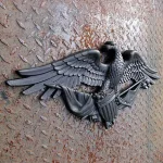 american eagle wall plaque in painted black 28 inch
