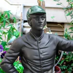 lawn jockey garden statue for equestrian horse lovers