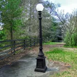 outdoor lighting pole for commercial or home use