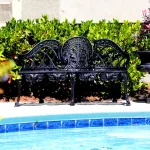 pair of non rust english garden benches