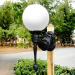 statue of liberty torch bearing arm wall sconce