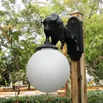 western style buffalo wall sconce for indoor or outdoor lighting