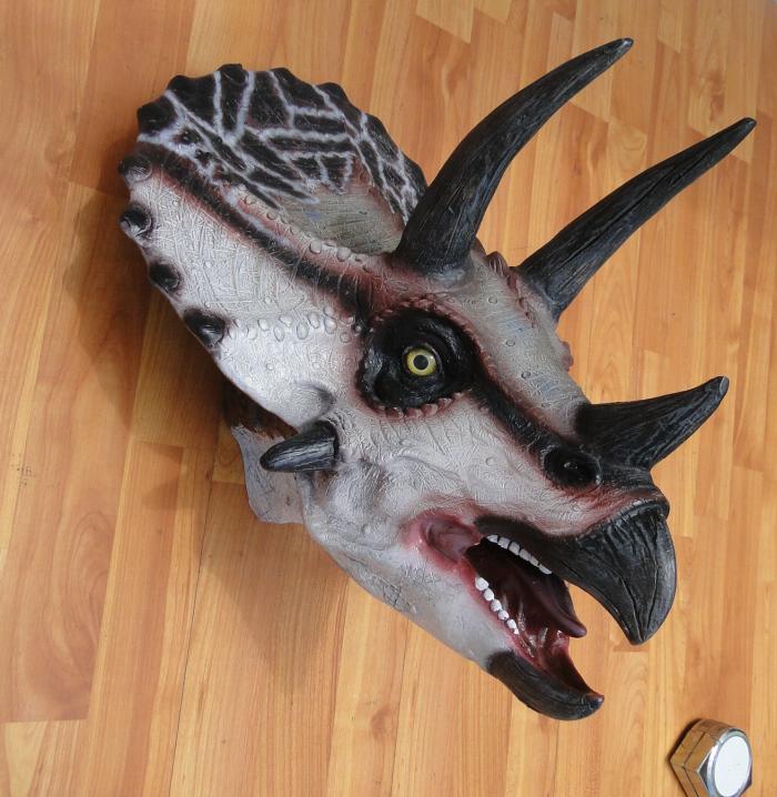 Wall Mounted Triceratops Trophy Head Jurassic Park Kids ...