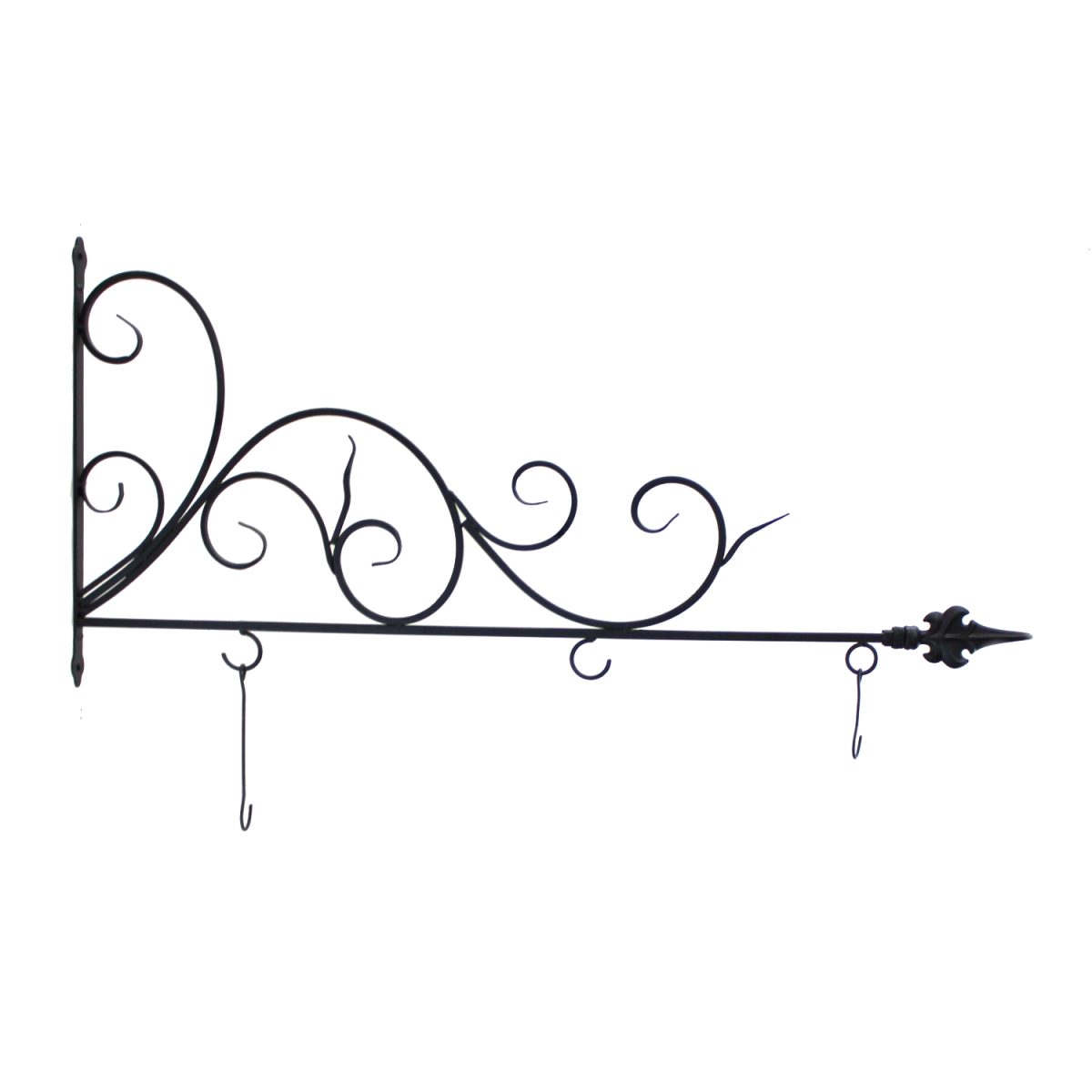 28" Curved Wall Mount  MSB16 Wrought Iron Sign Bracket 