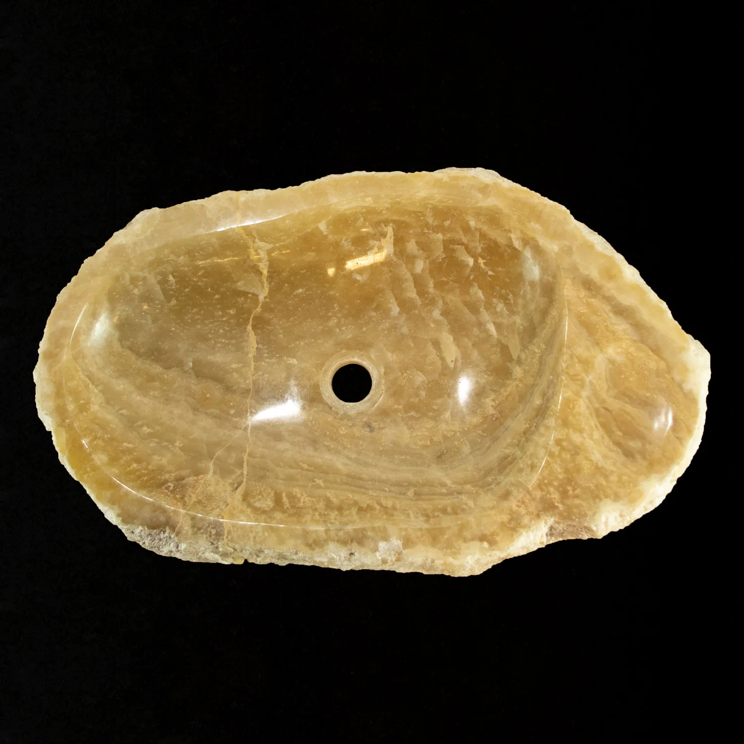 Onyx Marble Counter Top Vanity Vessel Sink with Soap Dish ONXTDD-02 - Image 5