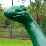 baby brachiosaurus sinclair dinosaur statue 92 inches