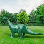 baby brachiosaurus sinclair dinosaur statue 92 inches