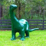 baby brachiosaurus sinclair dinosaur statue 92 inches