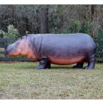 life size hippo statue for Museums, zoo and gardens