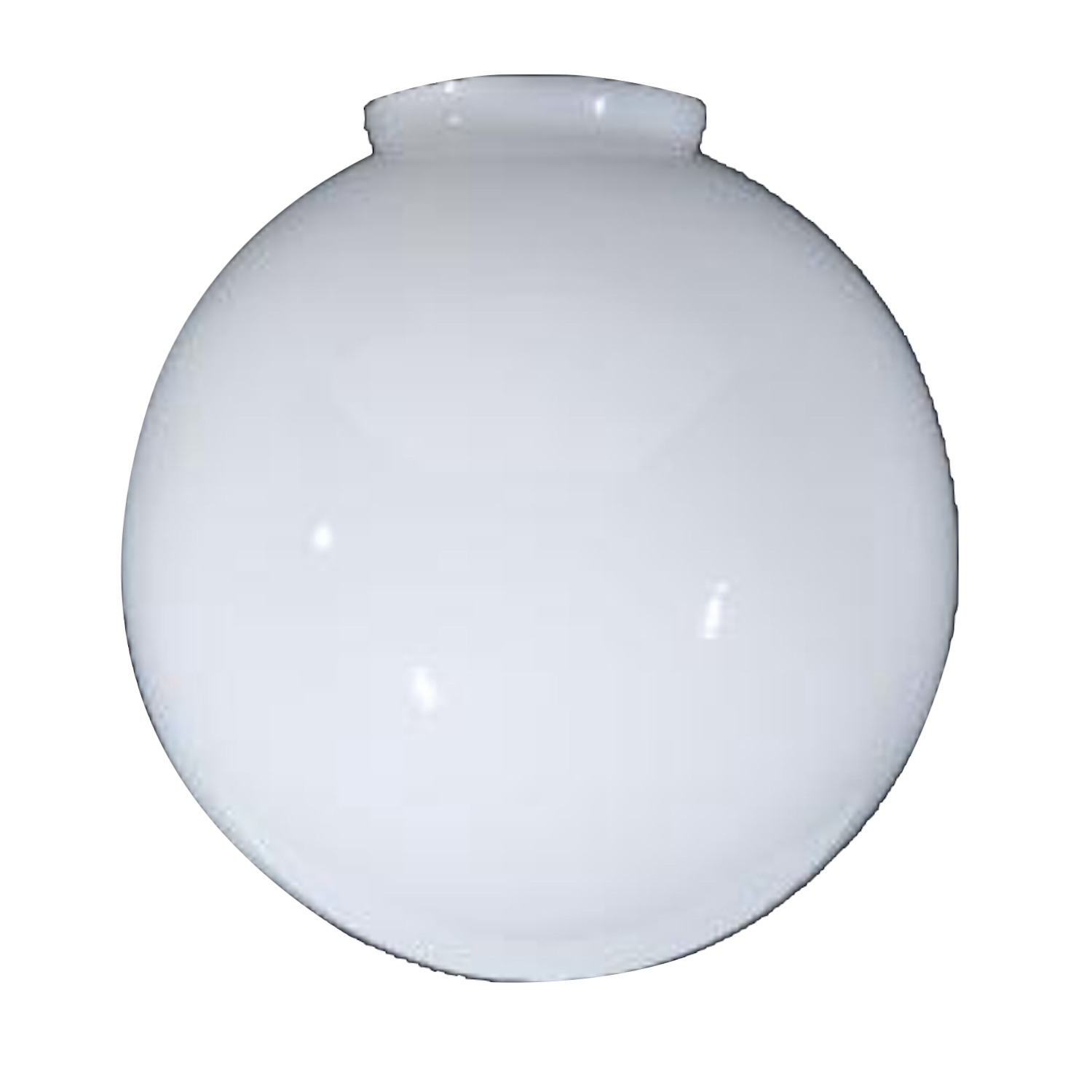 White Milk Glass Round 6/" Globe Light Lamp Shade Cover Replace 3 1//8 Fitter