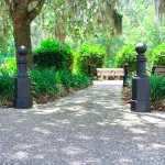 bollard post classic design for driveway commercial or safety guard
