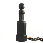 bollard post classic design for driveway commercial or safety guard