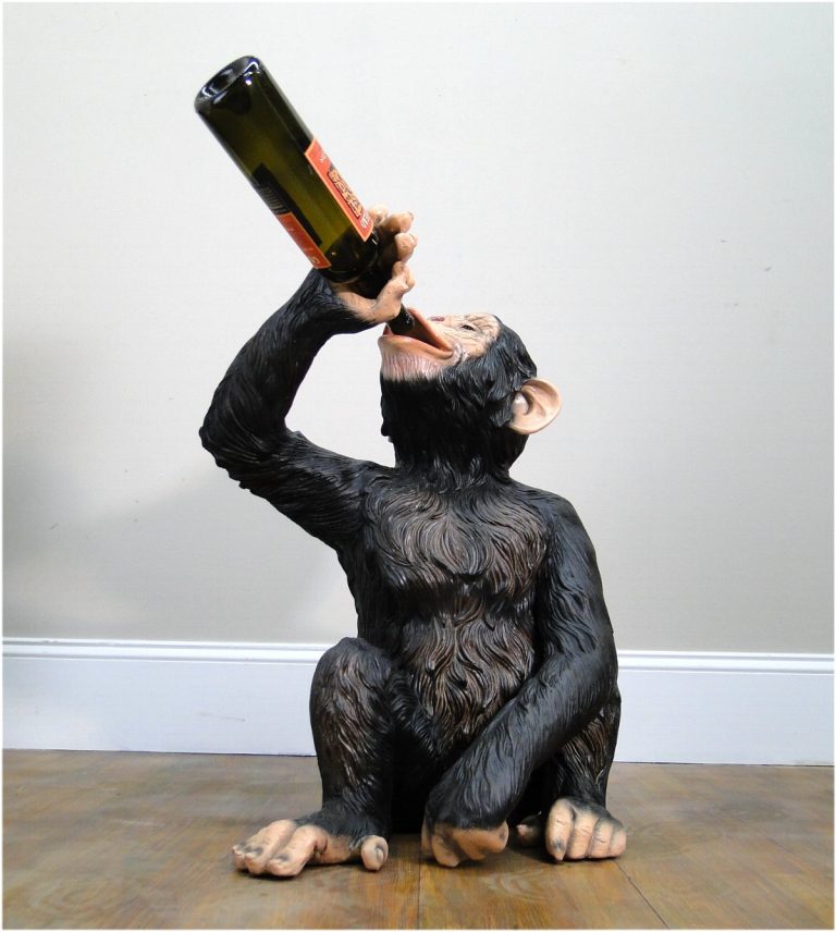 Biscaretti Inspired Drunk Monkey Wine Bottle Holder The Kings Bay