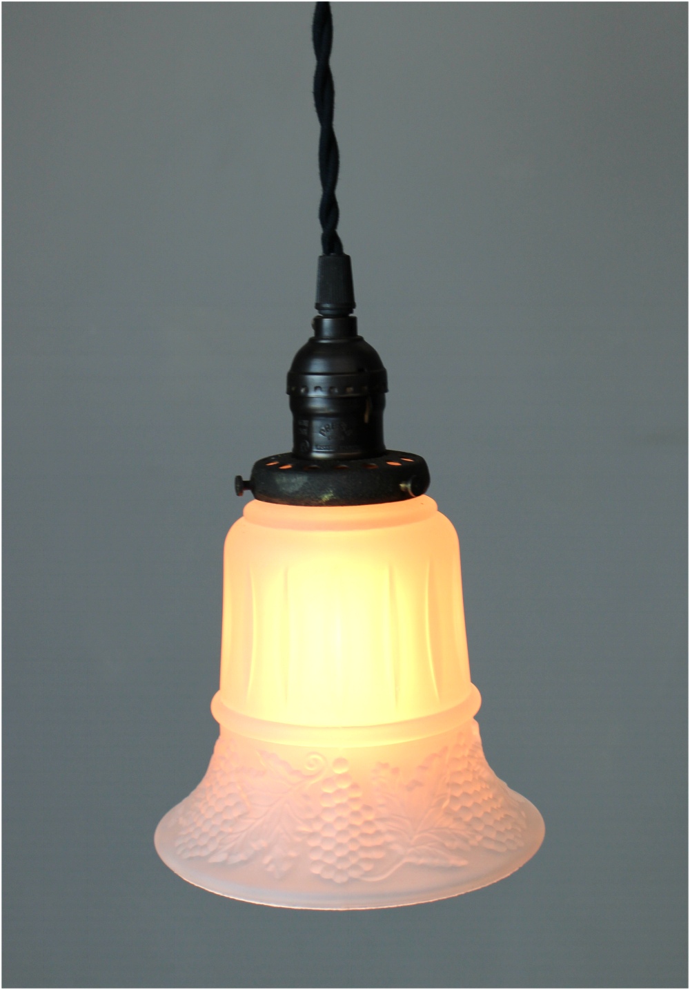 Satin Glass Shade 2 1/4 Inch Fitter Size Pendant Light ...