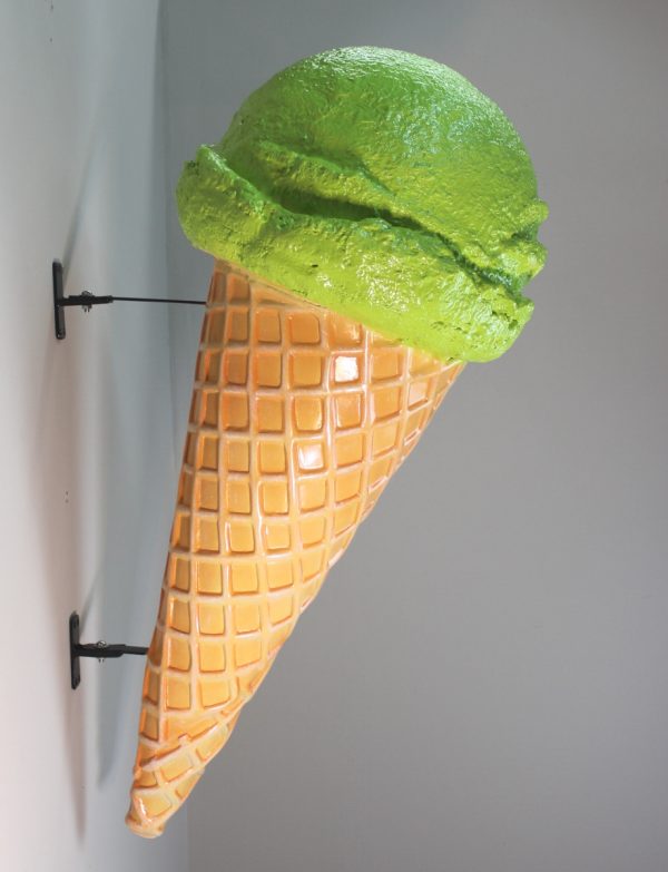 Wall Mounted Lime Sherbet Ice Cream Cone for Advertising Sign - Image 4