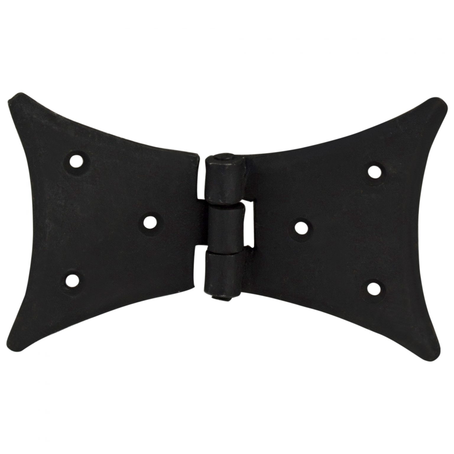 thumbnail image 2 of The Kings Bay Hand Crafted Colonial Wrought Iron Closet Latch Set – Black Wax 2 of 3