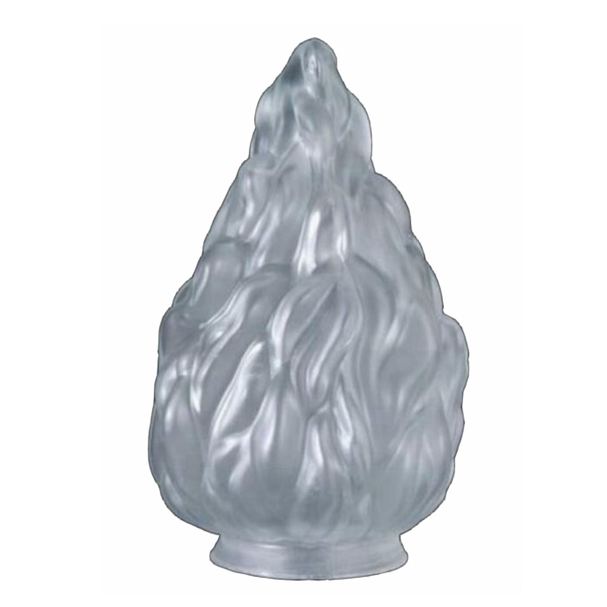 NEW 4 7/8" Satin Crystal Flame Stalactite Glass Pendant Lamp Light Fixture Shade