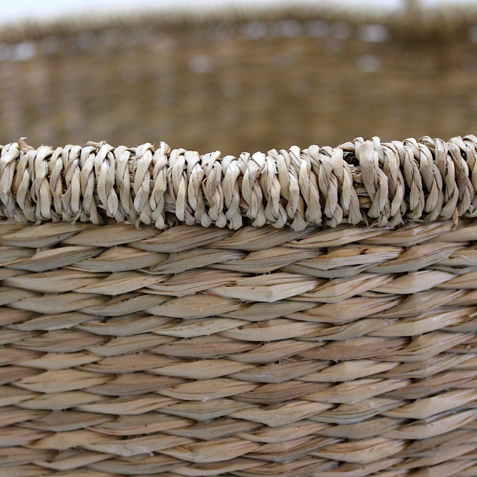 Hand Woven Seagrass Baskets with Handles Set of 2 | The Kings Bay