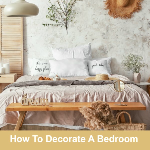 Make a list of what you like about your bedroom and what bothers you about it. Think about what elements in your bedroom make you feel good, peaceful, satisfied, and comforted. Now evaluate what in your bedroom brings you down. What would you like to change?