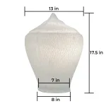 acorn shape shade for 8 inch fitter non breakable plastic globe