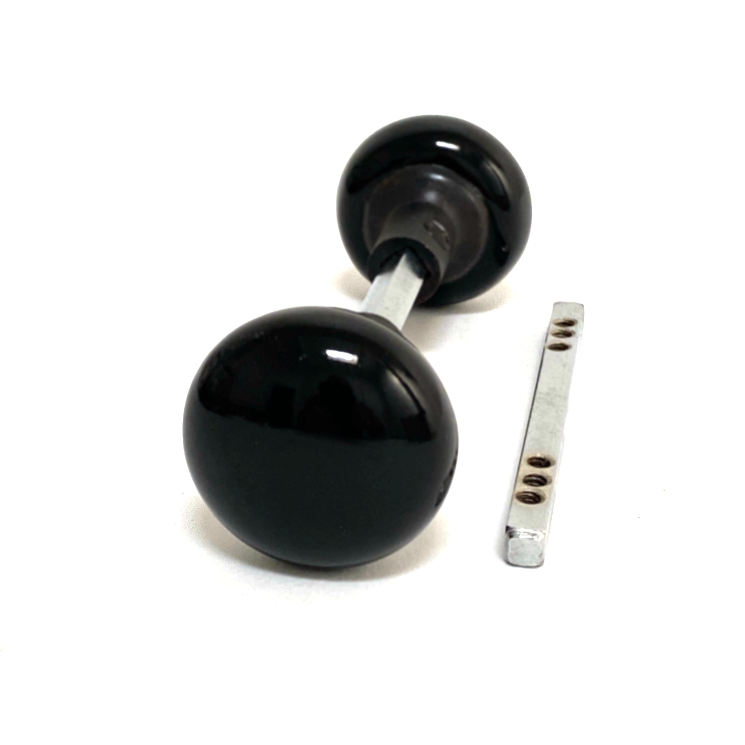 thumbnail image 2 of The Kings Bay Left Hand Colonial Rim Lock – Solid Brass, New Old Stock Style 2 of 5