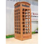 wooden phone booth