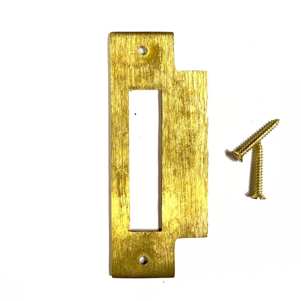 Victorian Mortise Lock Keeper with Strike Plate The Kings Bay