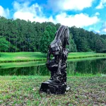 prowling panther or cougar statue 48 inches tall