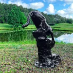 prowling panther or cougar statue 48 inches tall