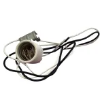 porcelain light socket with clip hand made for pole lights