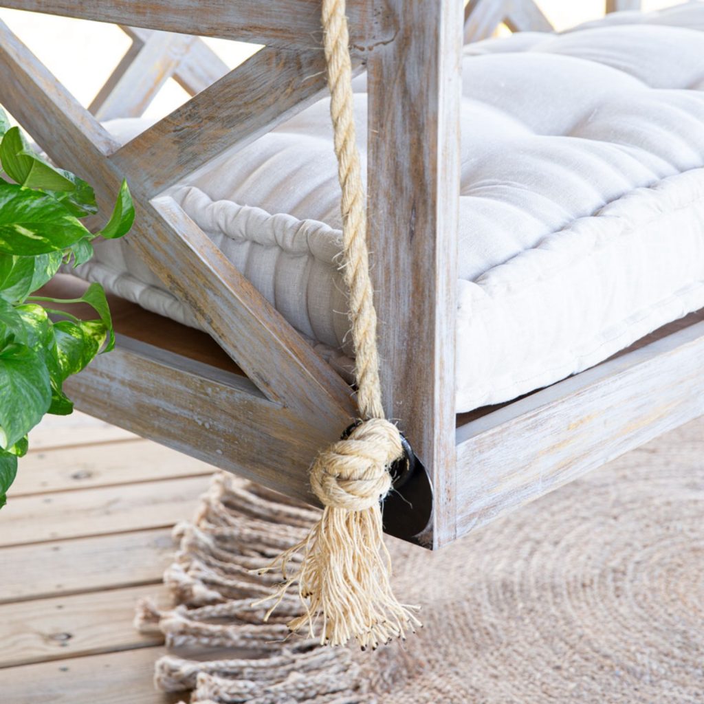 Photo inspiration: Country Farmhouse Porches With Swing Reference: Heavy Duty Farmhouse Porch Swing