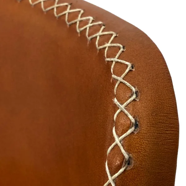 Pair of Western Style Leather Bar Stools - Image 4