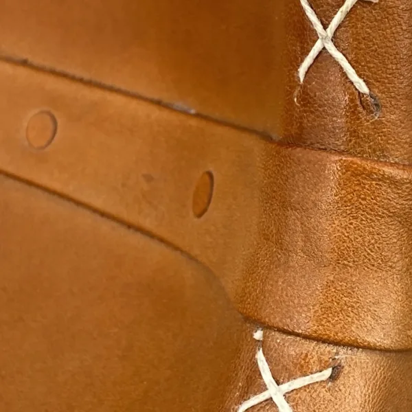 Pair of Western Style Leather Bar Stools - Image 5