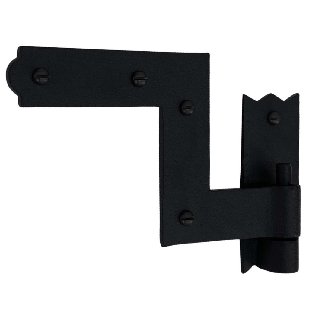 Colonial Style Pair of Thick Cast Iron Shutter Hinges The Kings Bay