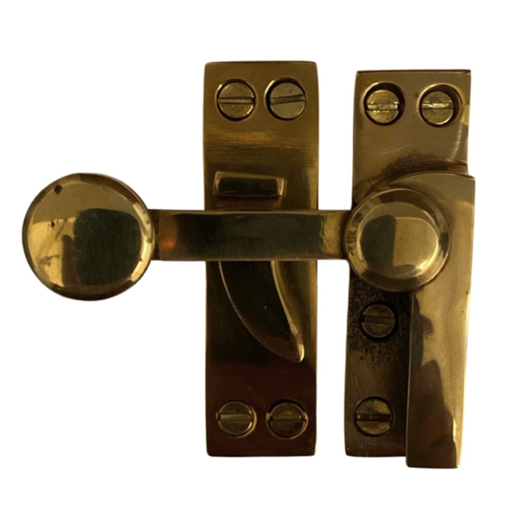 Swinging Window Sash Lock In Brass - Rust Resistant - The Kings Bay