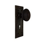 dummy rice knob set with bronze finish shell back plates the bridgeman
