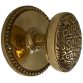 dummy new york knob set with brass rosettes