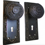 dummy rice knob set with bronze finish shell back plates the bridgeman