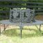 victorian style tree surround garden bench in non rust aluminum