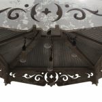 galvanized tin ceiling chandelier country porch restaurant or home 48 inches