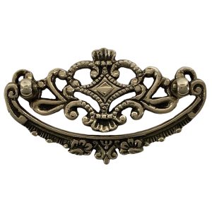crown cabinet or dresser pull in solid brass