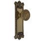 the classic passage set in polished brass with rice door knobs