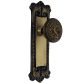 dummy rice knob set with highlighted bronze finish classic back plates
