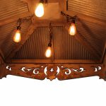 galvanized tin ceiling chandelier country porch restaurant or home 48 inches