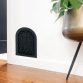 wall mounted cast iron register grate with arched top